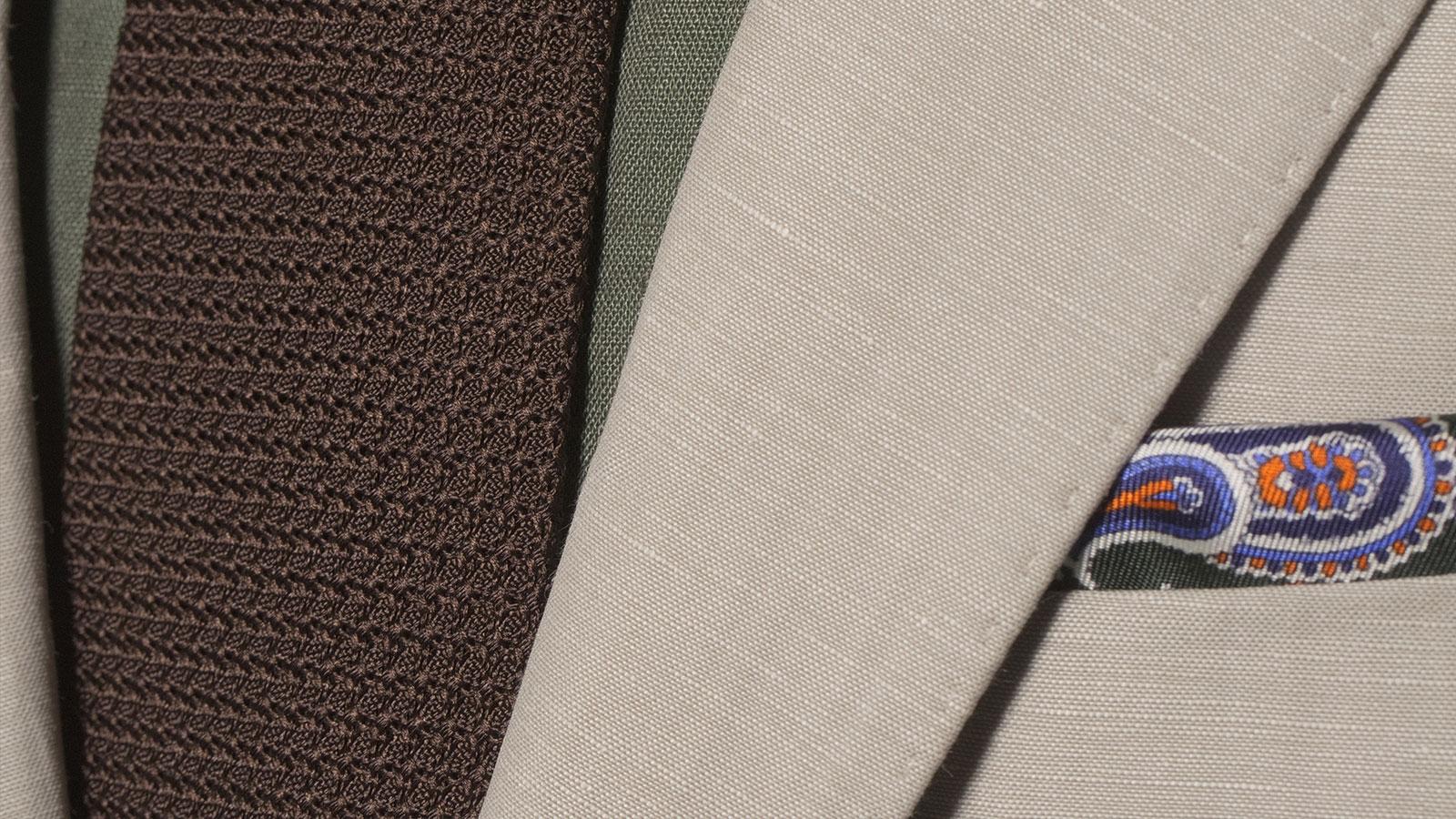 Light Beige Wool & Linen Suit - slider image 1