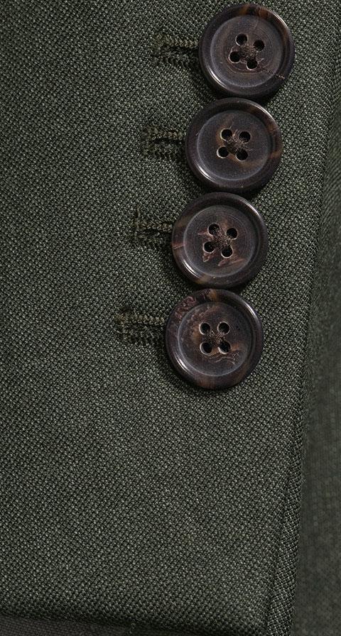 Dark Green Pick & Pick Natural Bi-Stretch Suit - slider image 2