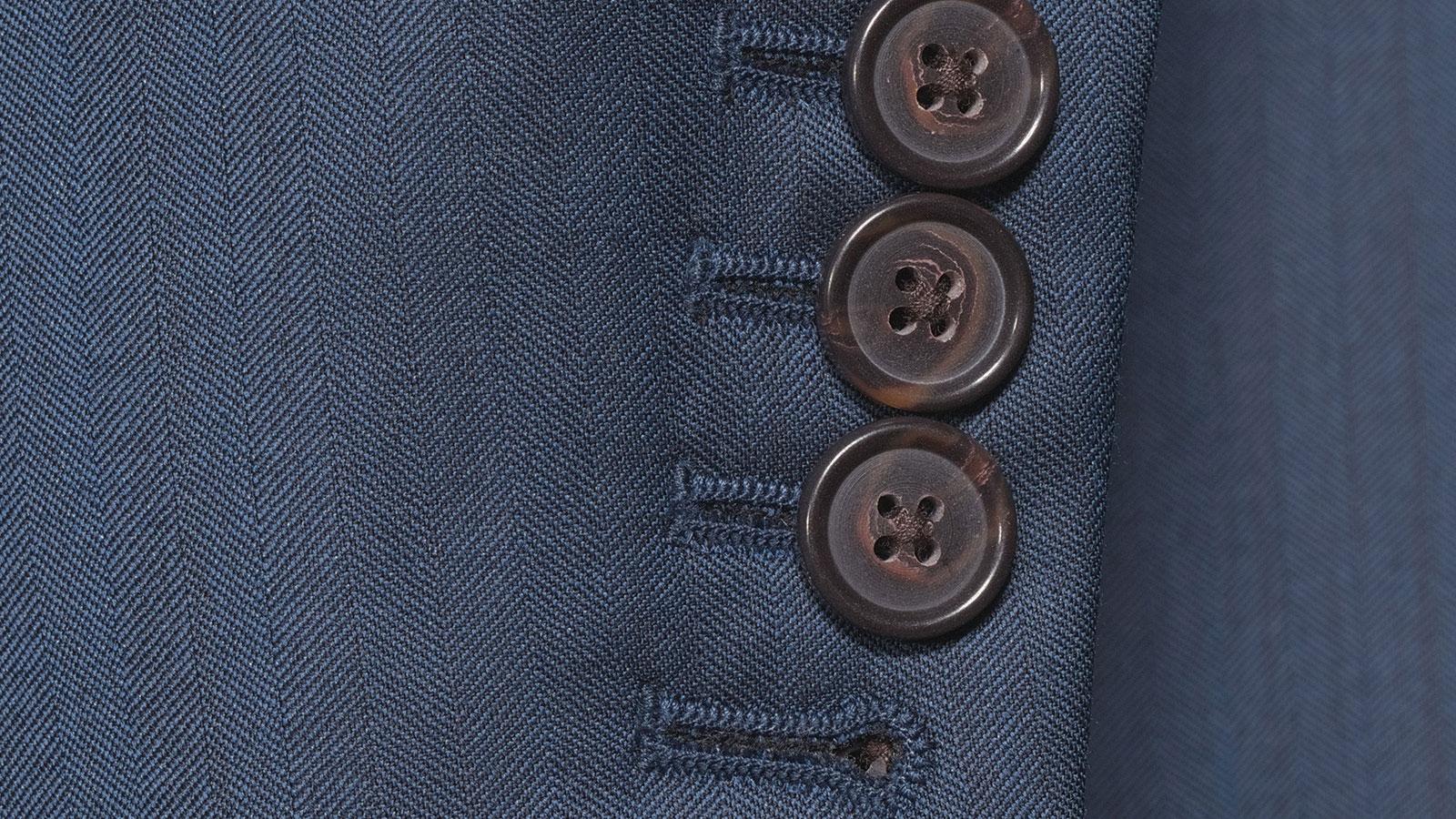 Navy Wool & Silk Suit - slider image 2