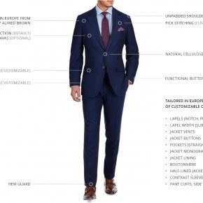 11 oz Navy Twill Suit - 3