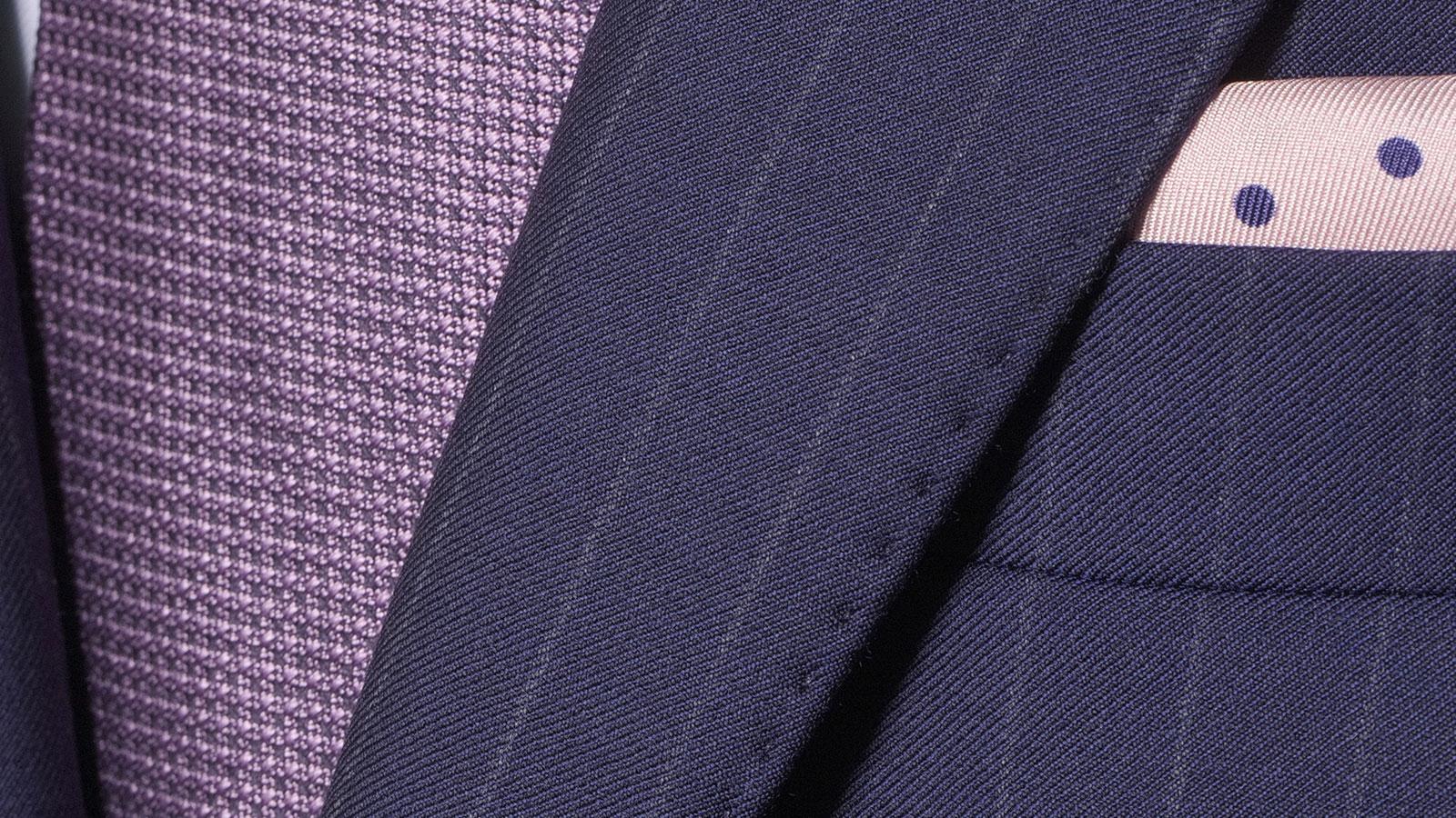 Navy Pinstripe Suit - slider image 2