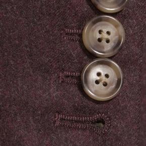 Deep Burgundy Flannel Suit - 3