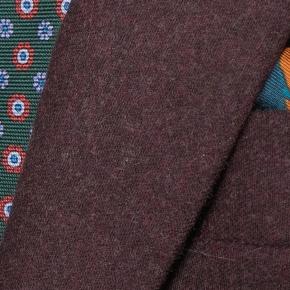 Deep Burgundy Flannel Suit - 4