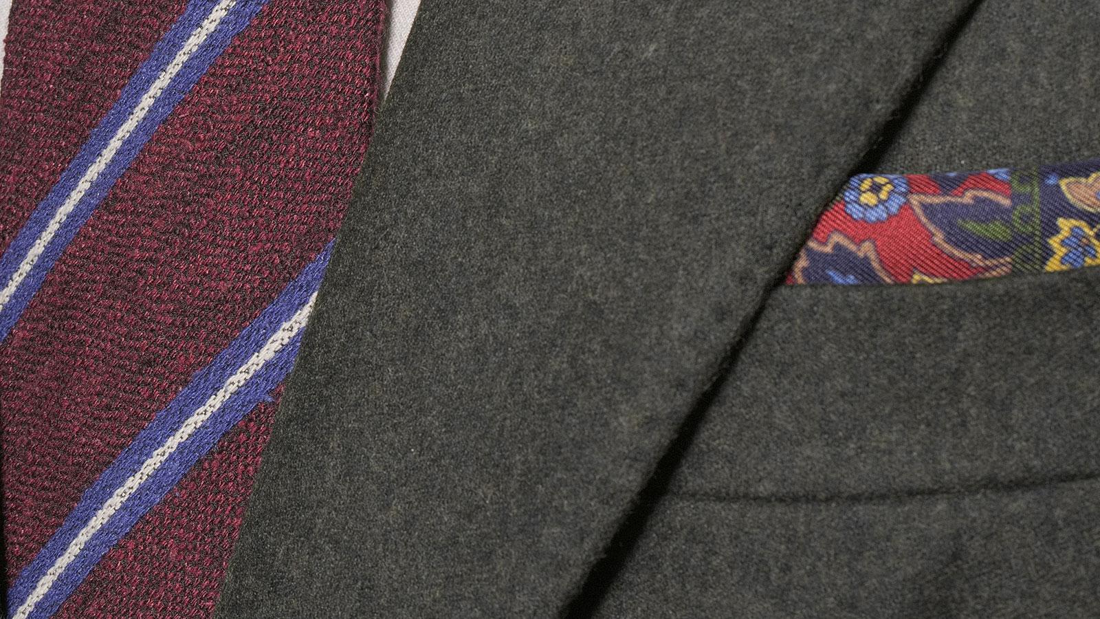 Dark Green Flannel Suit - slider image 2