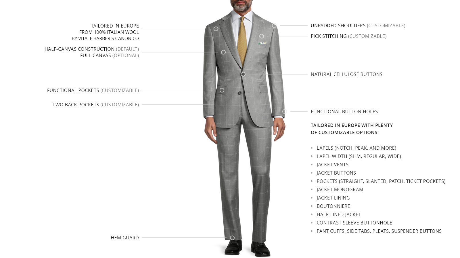 Grey Windowpane Suit - slider image 3