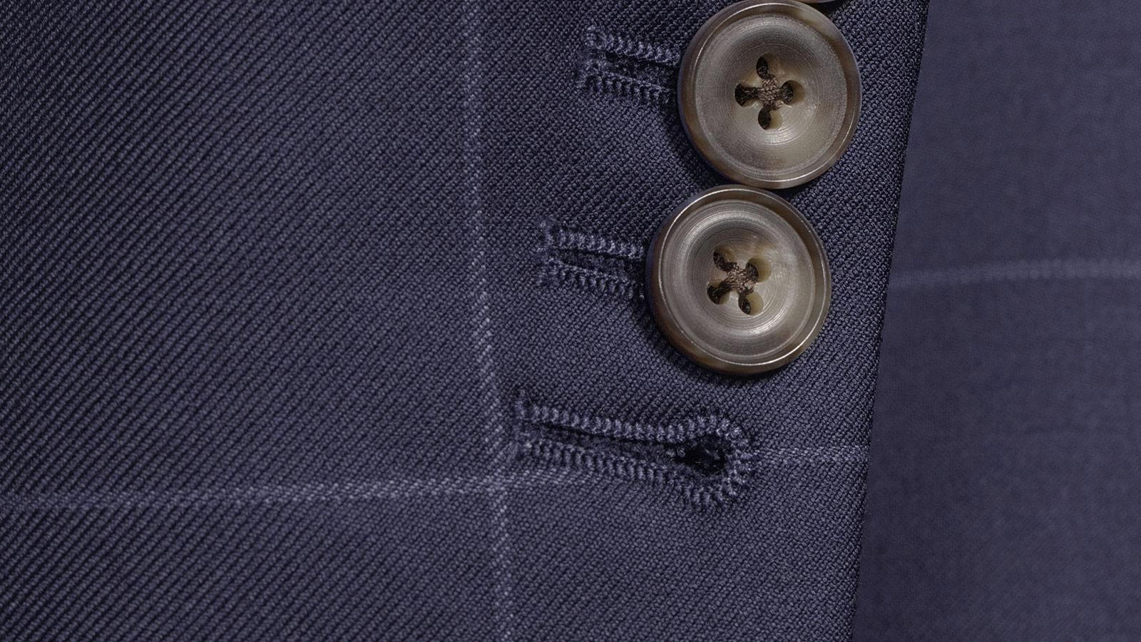Navy Windowpane Suit - slider image 2