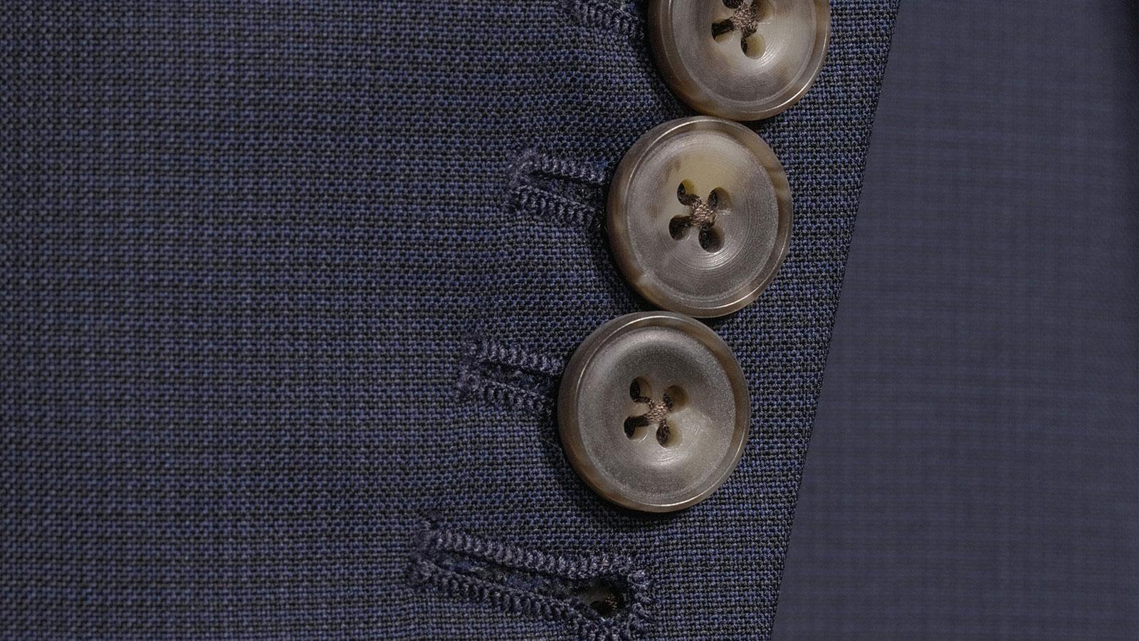 Navy Micro Houndstooth Suit - slider image 2