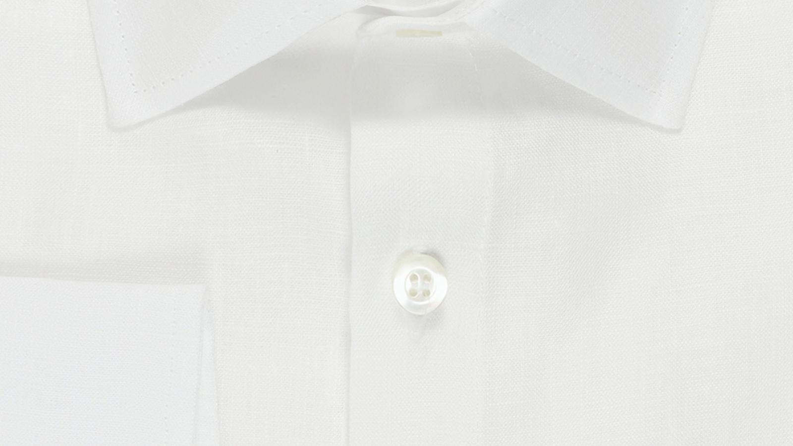 White Linen Shirt - slider image 2