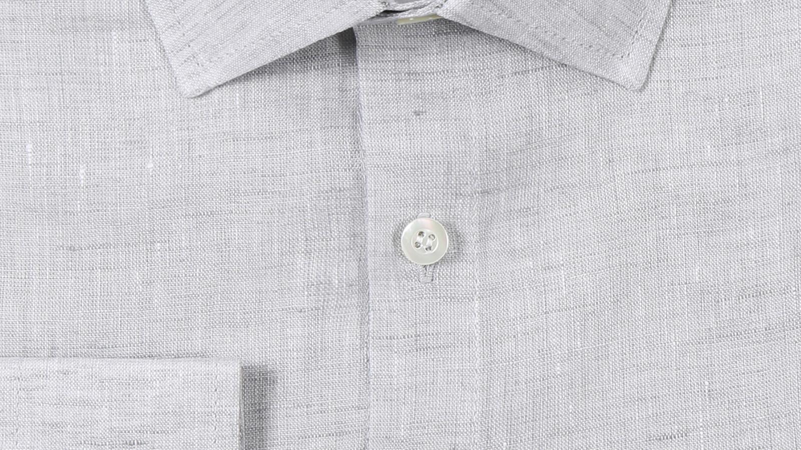 Light Grey Linen Shirt - slider image 2