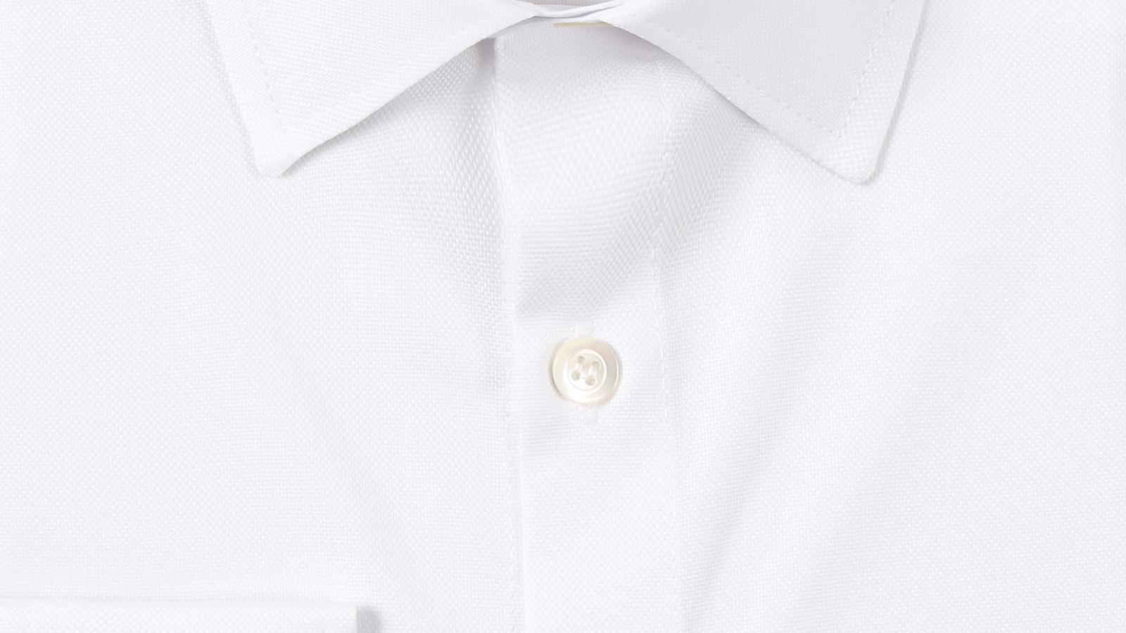 White Cotton Oxford Shirt - slider image 2