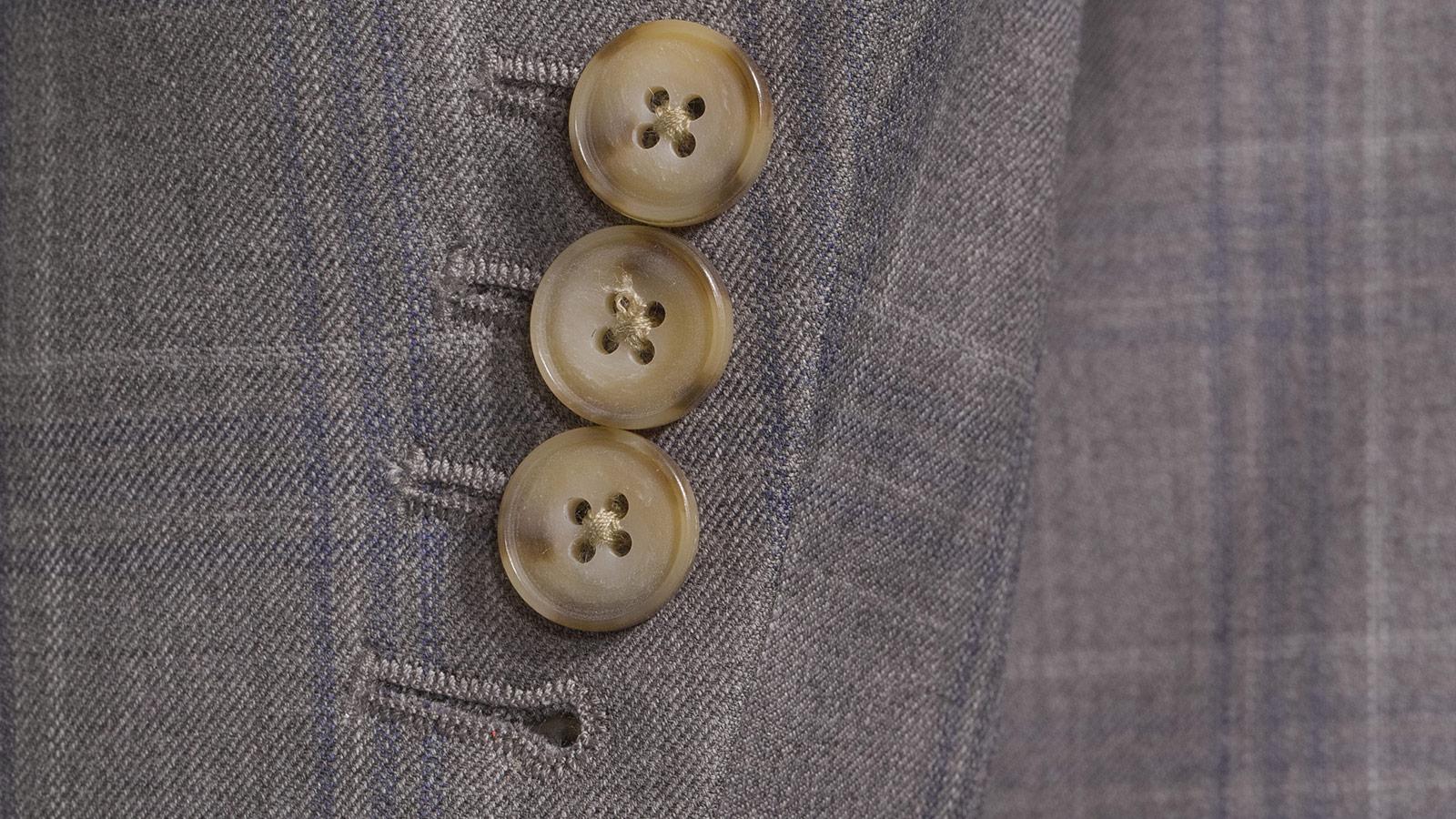 Grey Plaid with Blue Overcheck Blazer - slider image 2