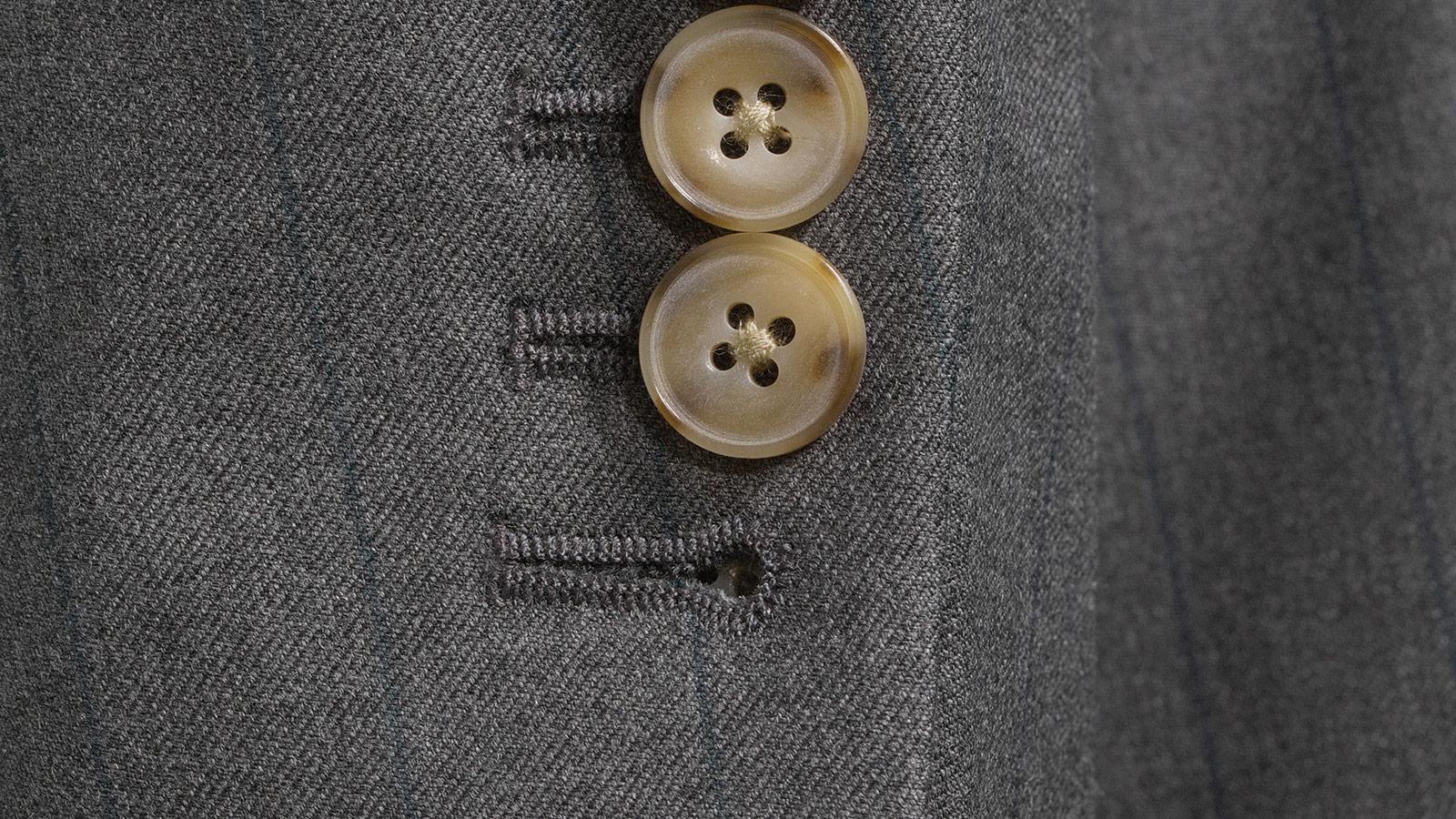 Green Pinstripe Grey Suit - slider image 2