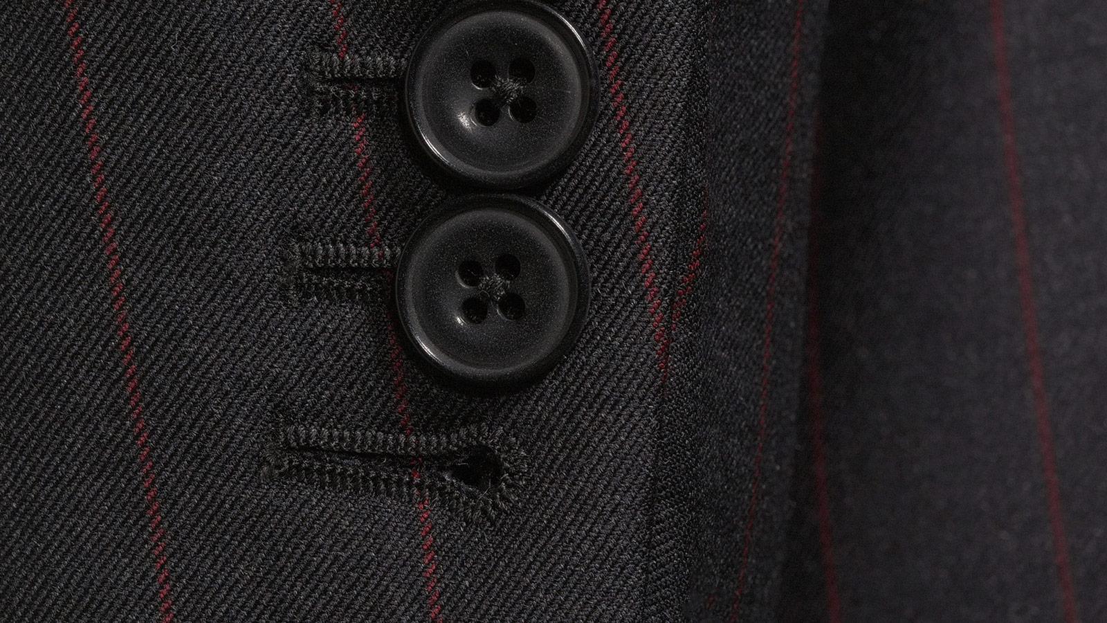 Red Pinstripe Charcoal Suit - slider image 2