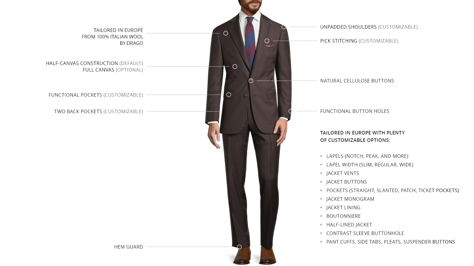 Brown Plaid with Blue Overcheck Suit - slider image 3