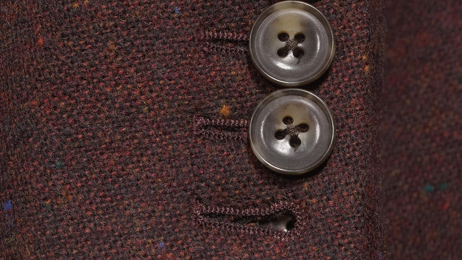 Burgundy Donegal Tweed Suit - slider image 2