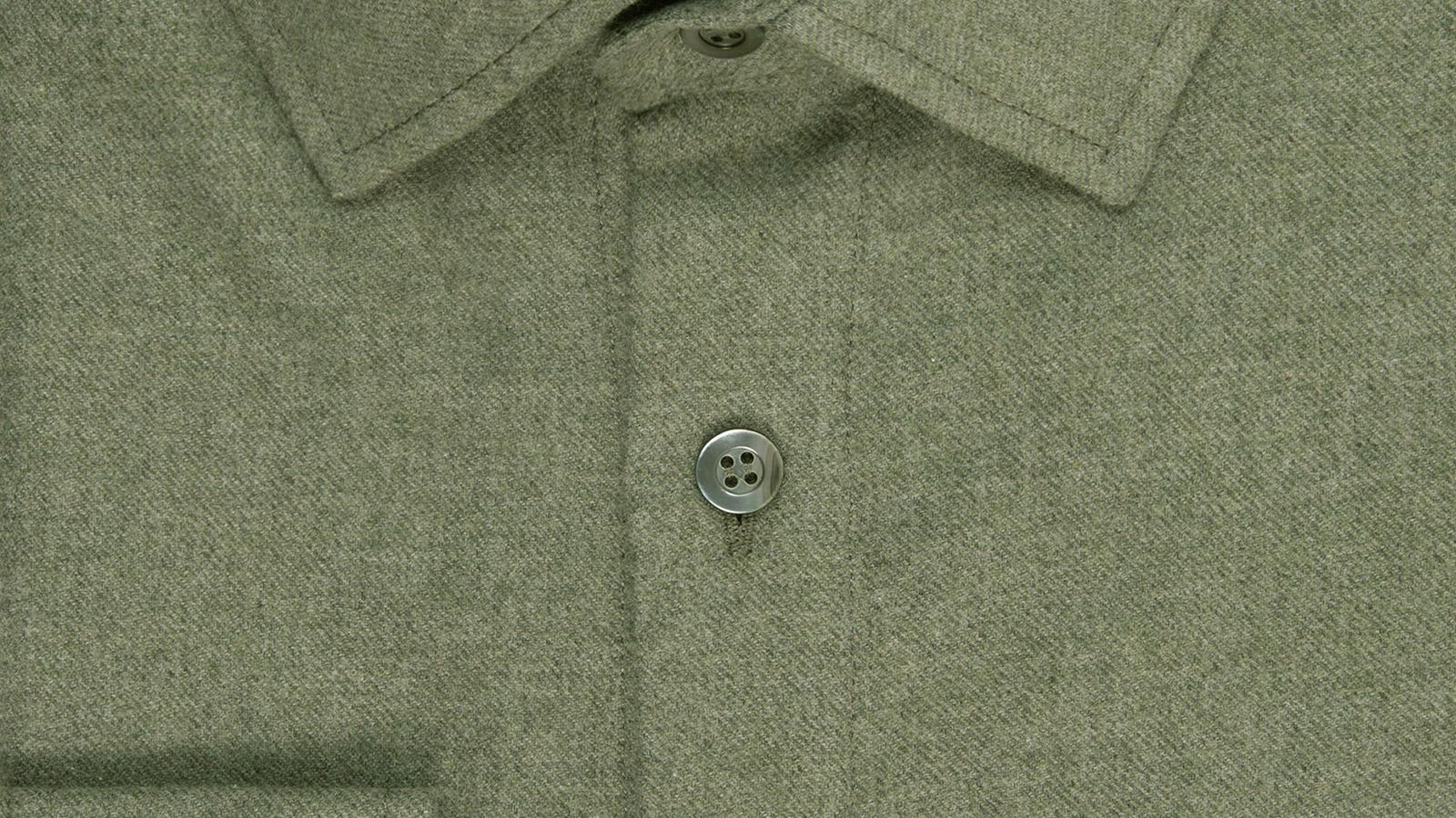 Forest Green Flannel Shirt - slider image 2