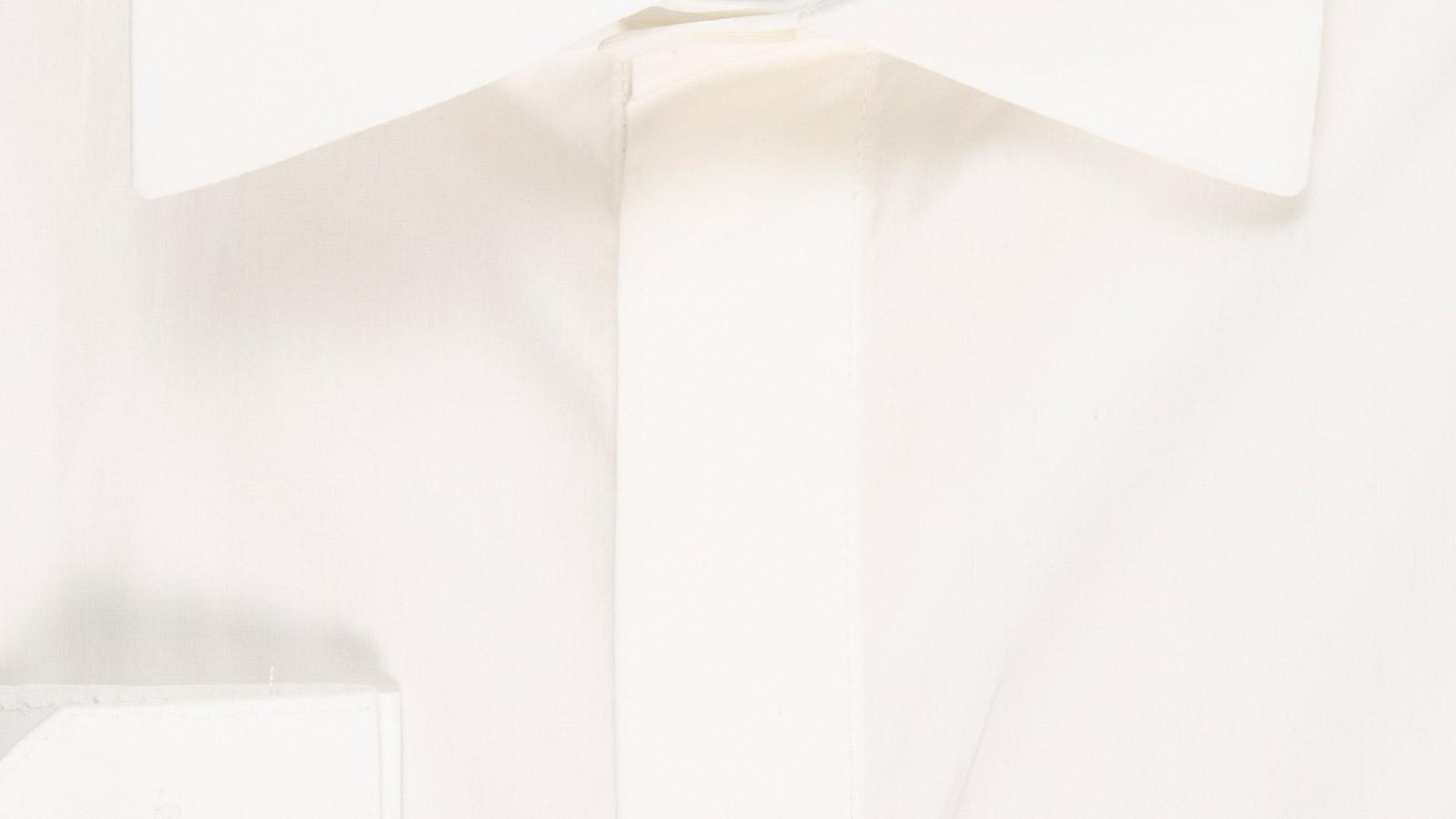 Ivory Cotton Tuxedo Shirt - slider image 2