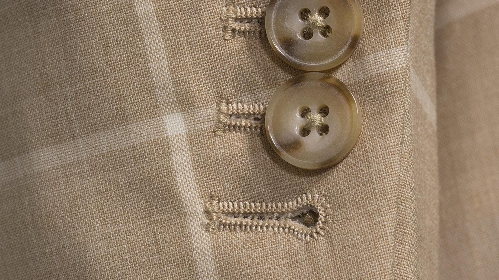 Light Beige Windowpane Suit - slider image 2