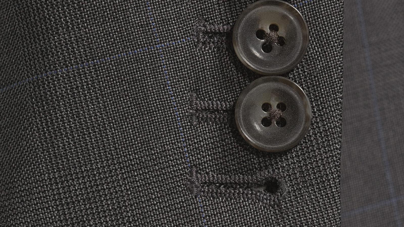 Grey Plaid with Light Blue Overcheck Suit - slider image 2