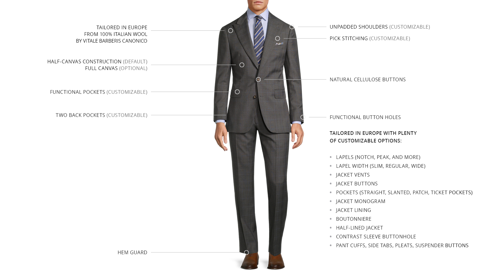 Grey Plaid with Light Blue Overcheck Suit - slider image 3