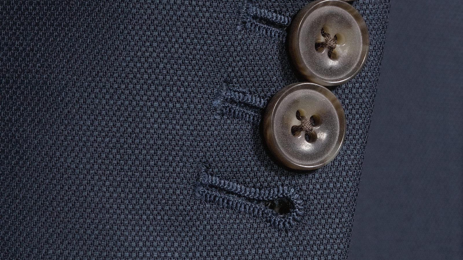 Petrol Green Birdseye Suit - slider image 2