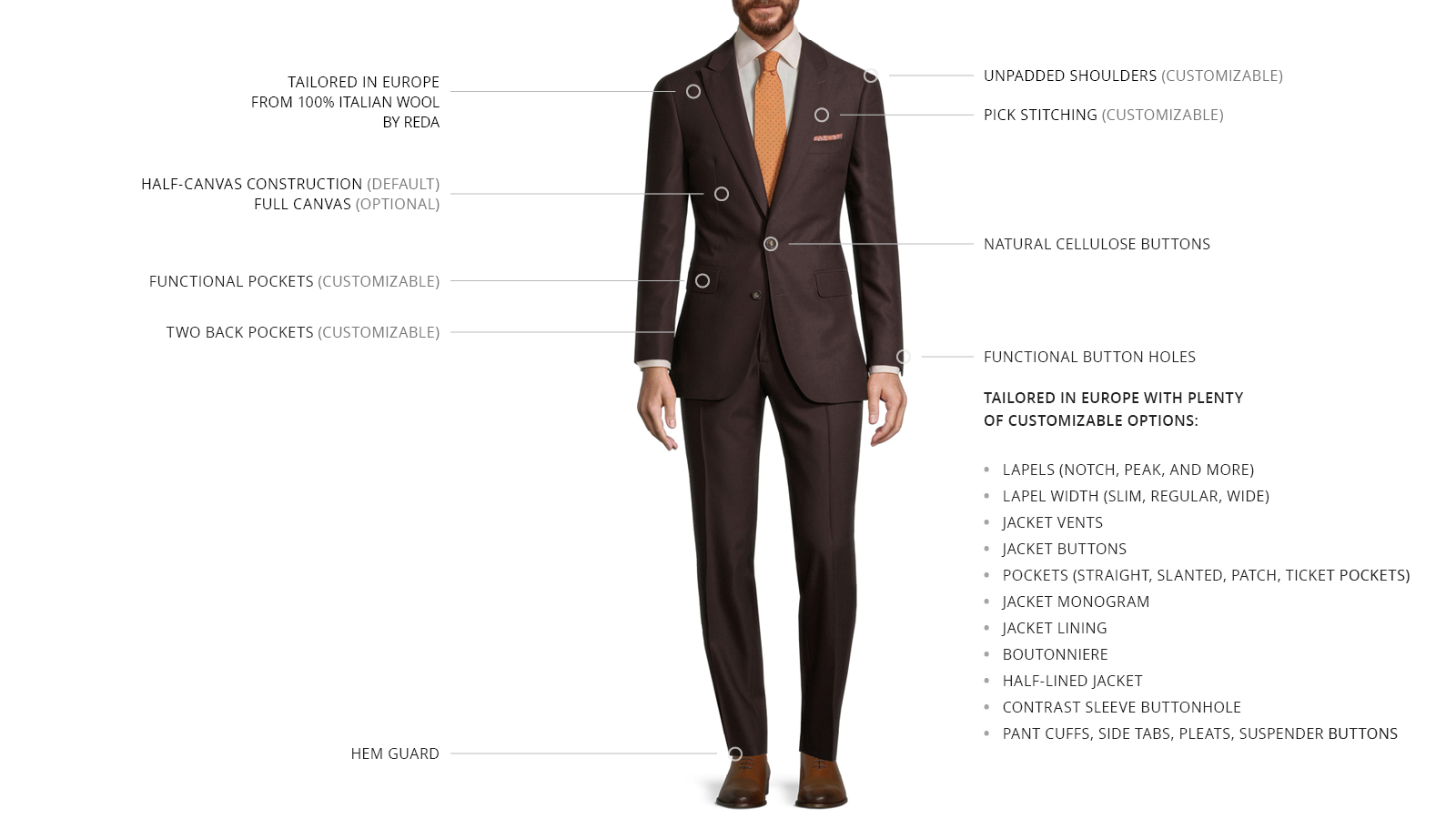 Brown Birdseye Suit - slider image 3