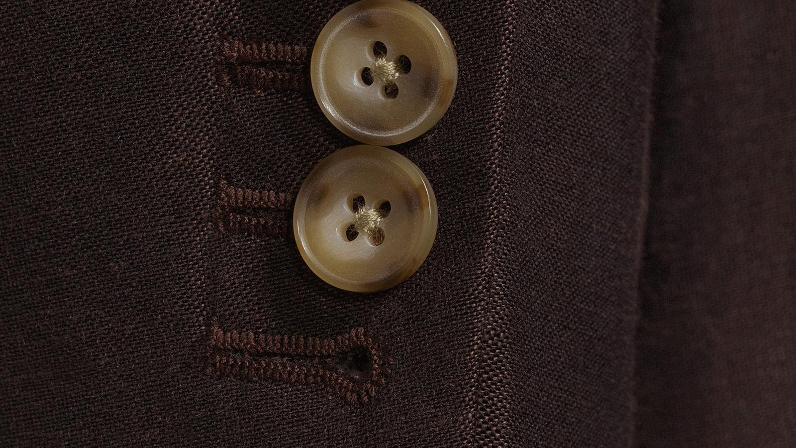 Dark Brown Wool & Linen Suit - slider image 2