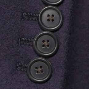 Navy Wool Coat - thumbnail image 2