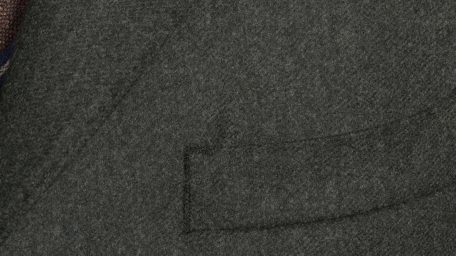 Dark Green Wool Coat - slider image 1