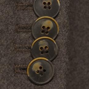Natural Brown Wool Coat - thumbnail image 2