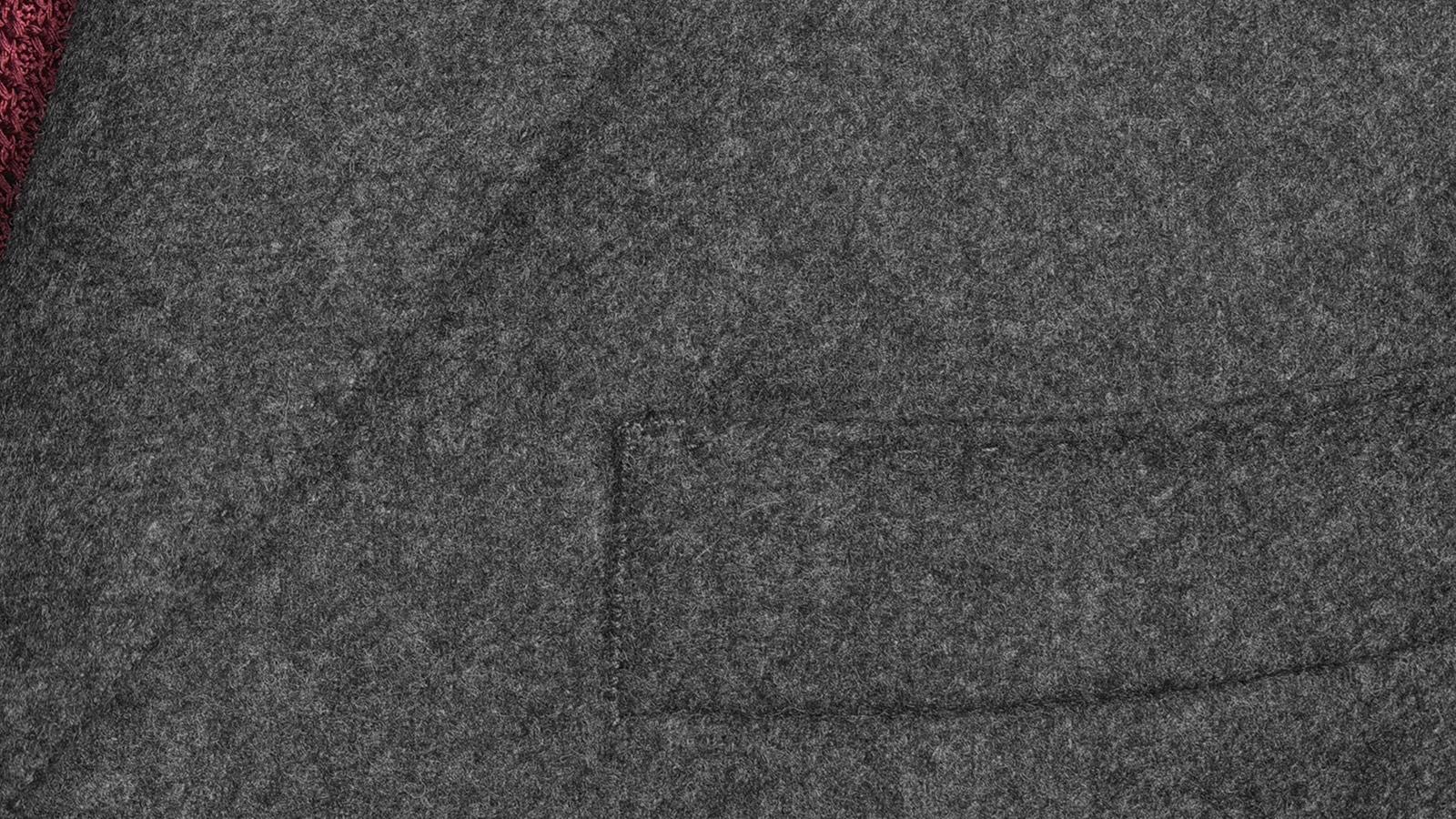 Charcoal Wool Coat - slider image 1