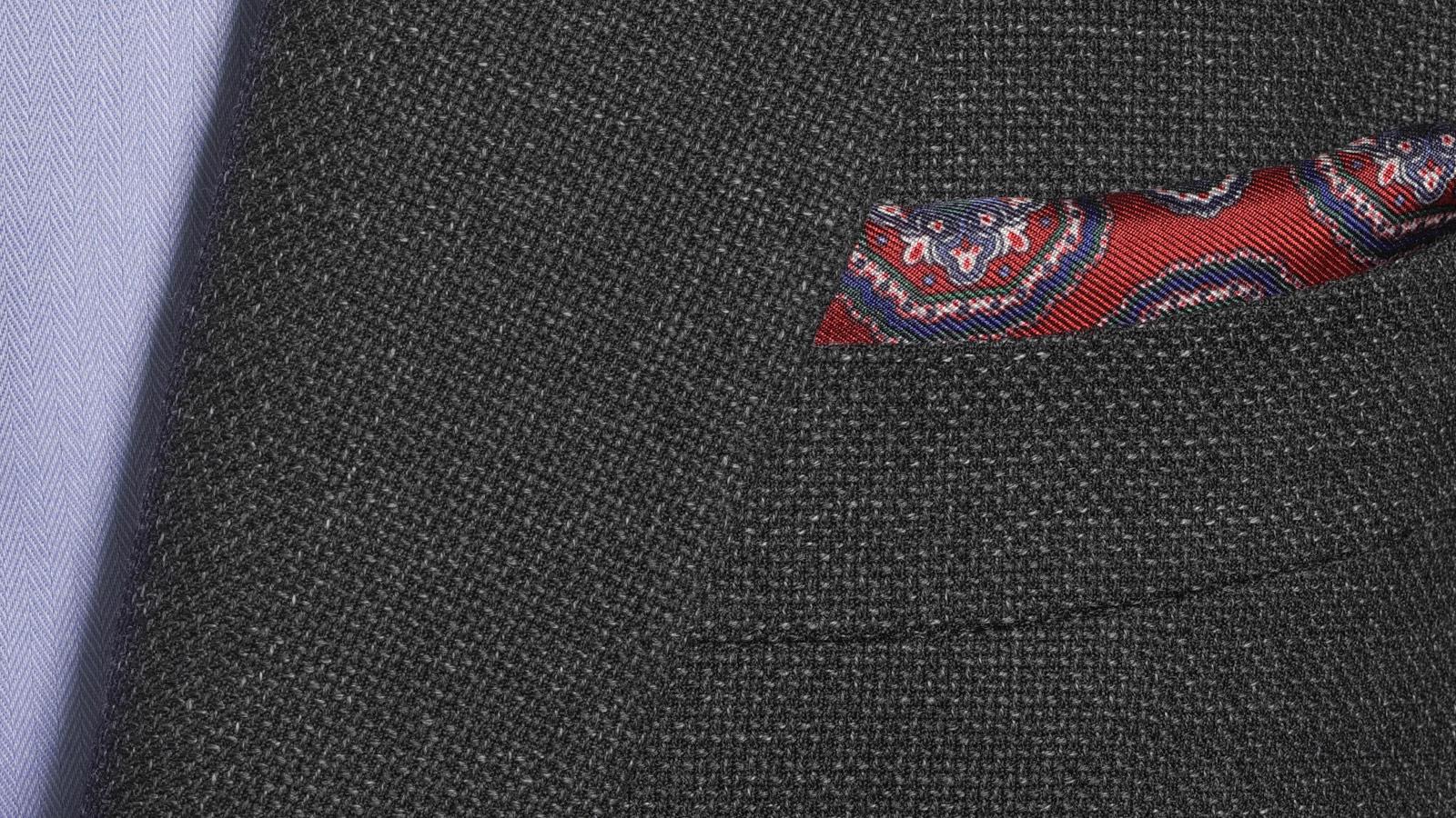 Charcoal Hopsack Blazer - slider image 1