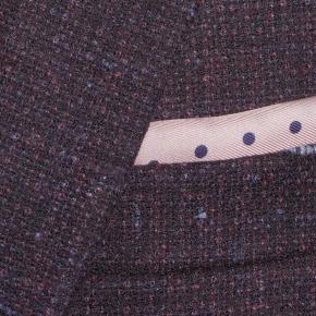 Indigo & Purple Tweed Wool & Silk Blazer - thumbnail image 1