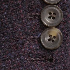 Indigo & Purple Tweed Wool & Silk Blazer - thumbnail image 2