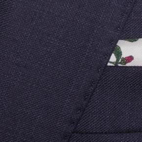 Navy Wool Silk & Cashmere Sharkskin Suit - thumbnail image 1
