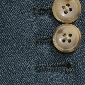 Teal Blue Wool Silk & Cashmere Sharkskin Suit - thumbnail image 2