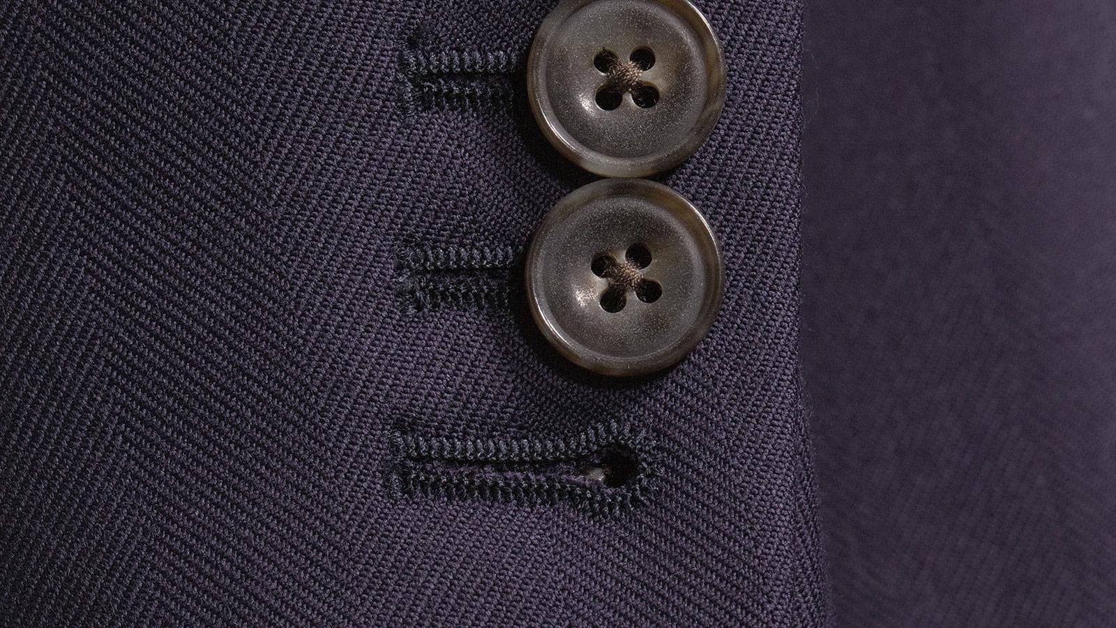 Indigo Blue Herringbone Suit - slider image 2