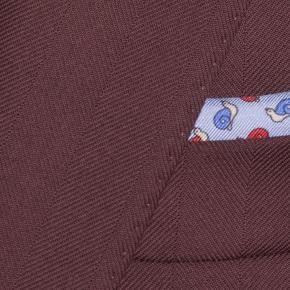 Burgundy Herringbone Suit - thumbnail image 1