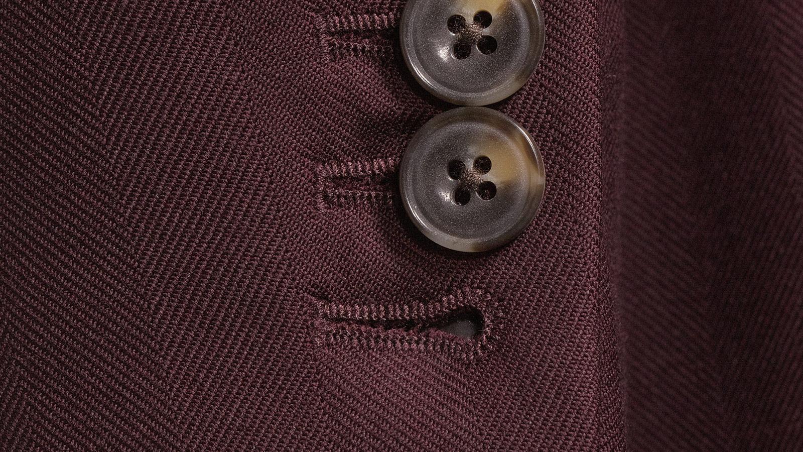 Burgundy Herringbone Suit - slider image 2