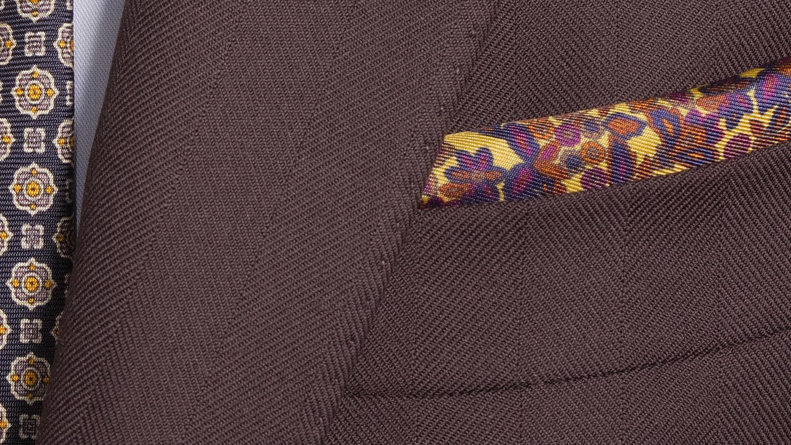 Brown Herringbone Suit - slider image 1