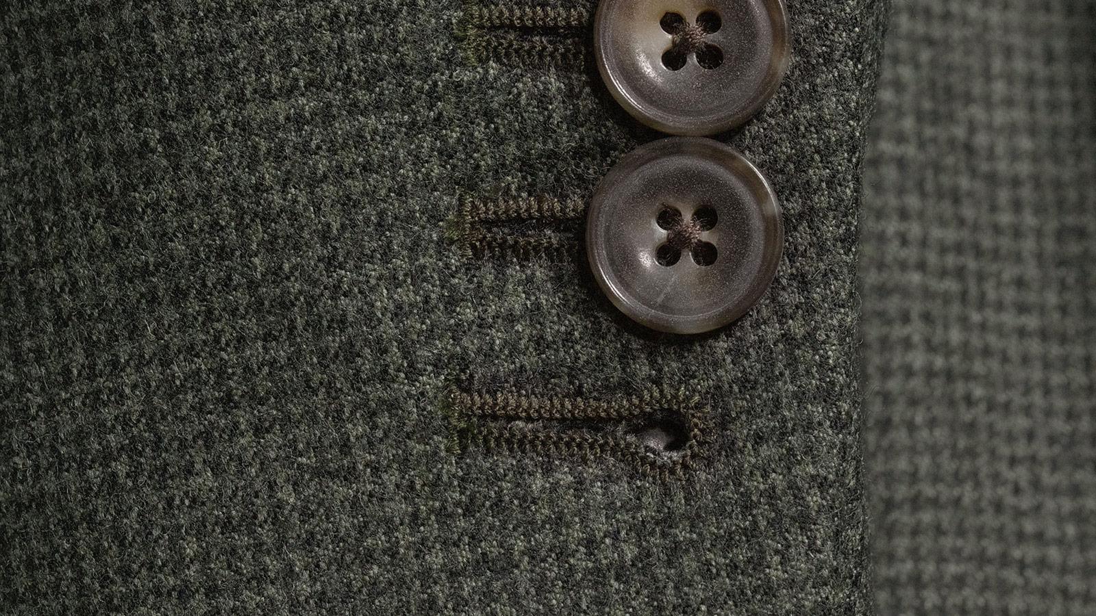 Green Houndstooth Flannel Suit - slider image 2