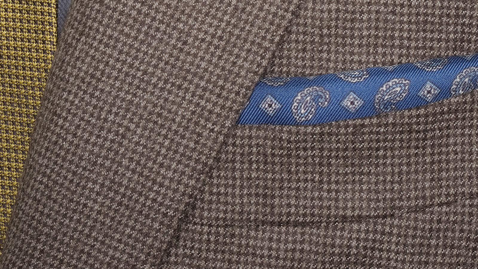Light Brown Houndstooth Flannel Suit - slider image 1