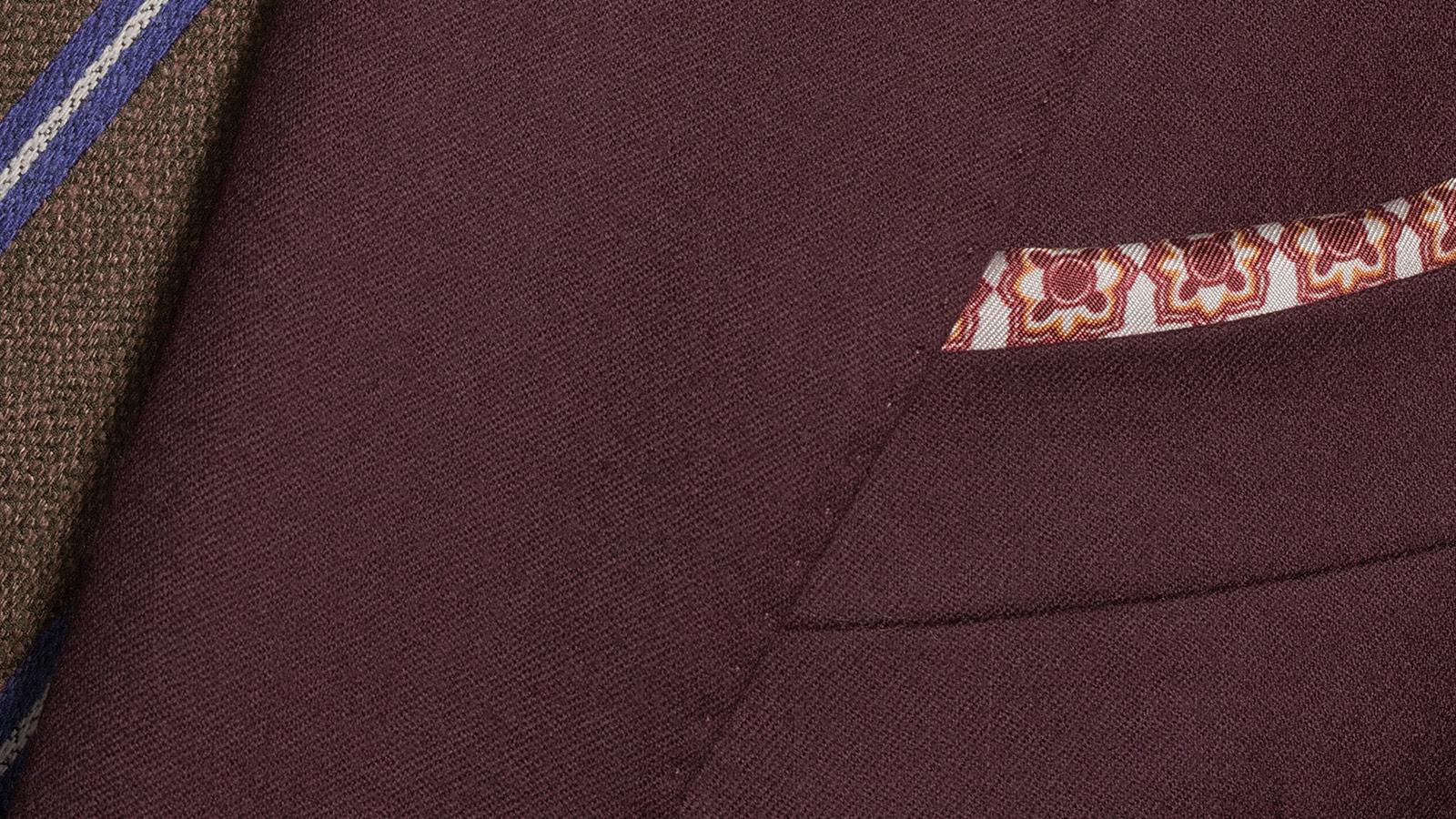 Burgundy Flannel Suit - slider image 1