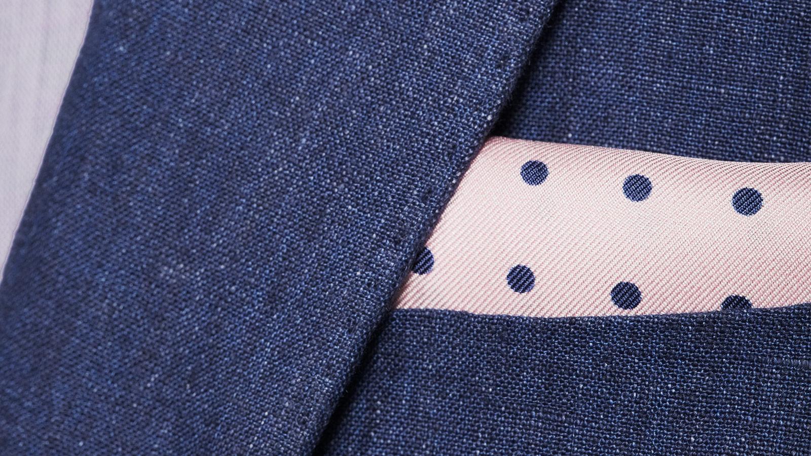 Navy Linen Suit - slider image 1