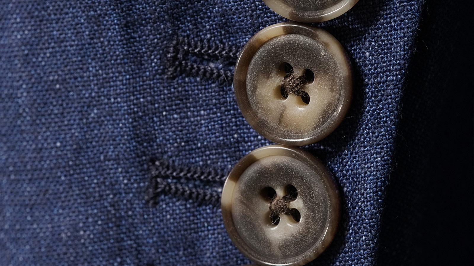 Navy Linen Suit - slider image 2