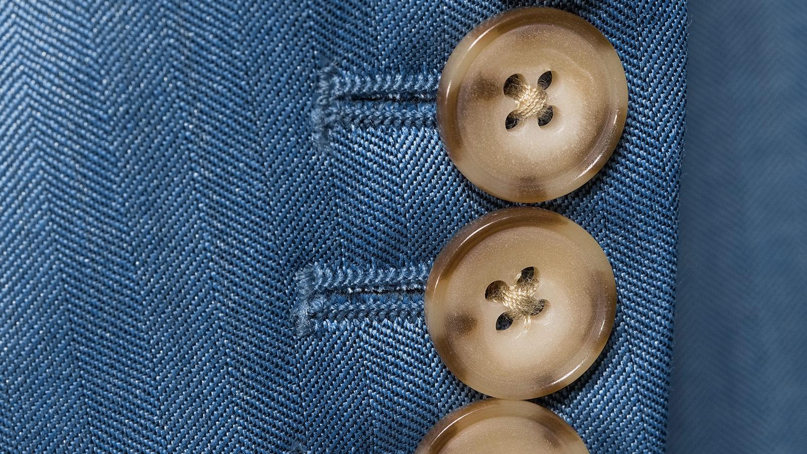 Teal Blue Wool & Silk Suit - slider image 1