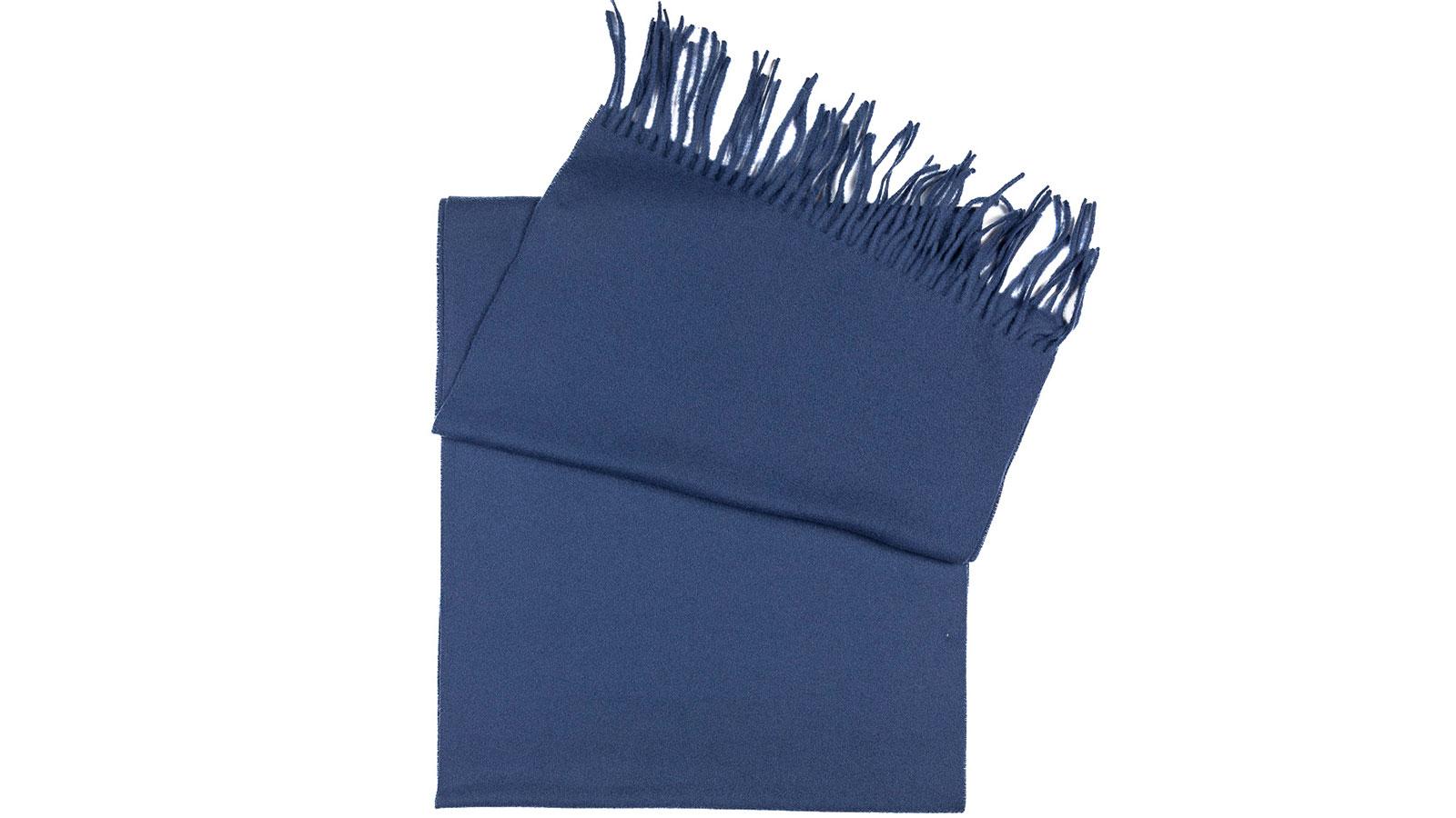 Solid Sky Blue Wool Scarf - slider image 