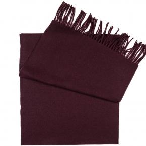 Solid Burgundy Wool Scarf - thumbnail image 1