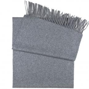 Solid Light Grey Wool Scarf - thumbnail image 1