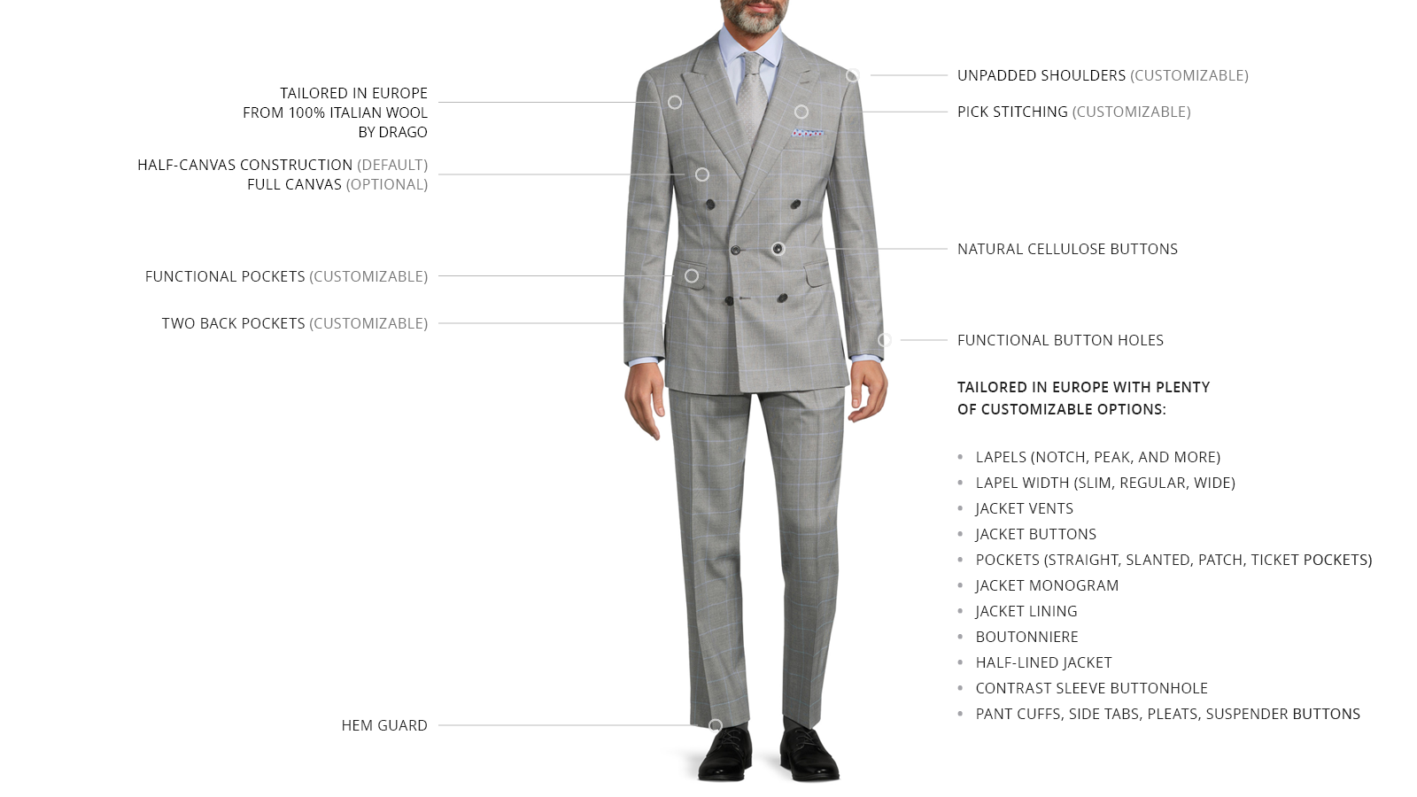 Light Grey Plaid with Lavender Overcheck Suit  - slider image 3